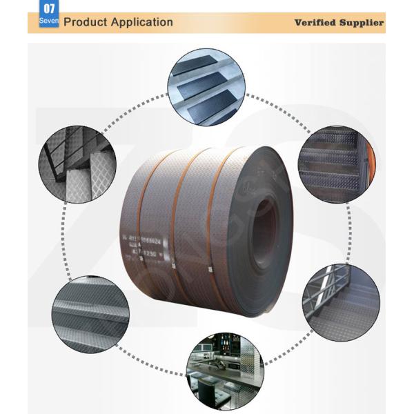 SS400 Q235 Mild Steel Checkered Coil/Plate for Floor Sheet Cutting Service and Wide Width at Affordable