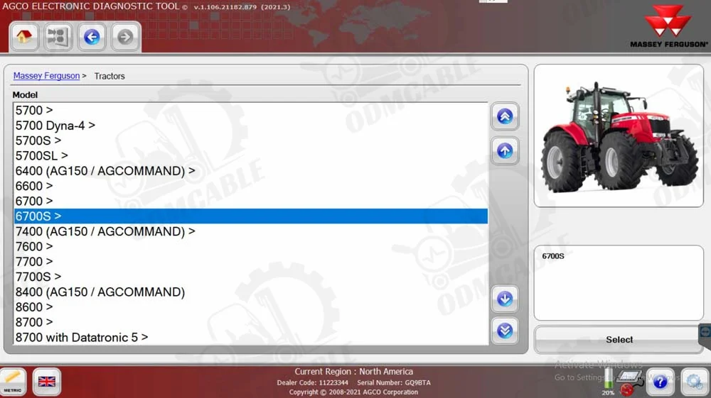 for AGCO Diagnostic kit FOR AGCO CANBUS FENDT FenDias Massey Ferguson FOR AGCO SISU Power WinEEM4 Service Tools +xplore