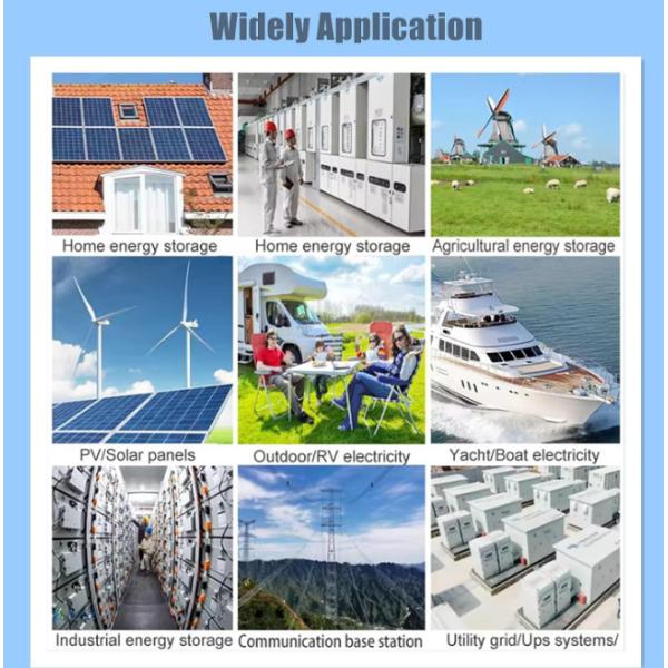 10kwh 51.2V Wall-Mounted Battery 200Ah Solar Storage Lithium Battery Nominal Capacity 20A Standrad Charge Current