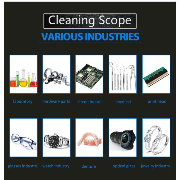 Mechanical Sonic Wave Ultrasonic Cleaner 40KHz 300Watts 3.2L for Surgital Tools Glasswares