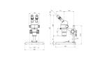 Trinocular Head Parallel Stereo Industrial Microscope 8x To 50x Magnification