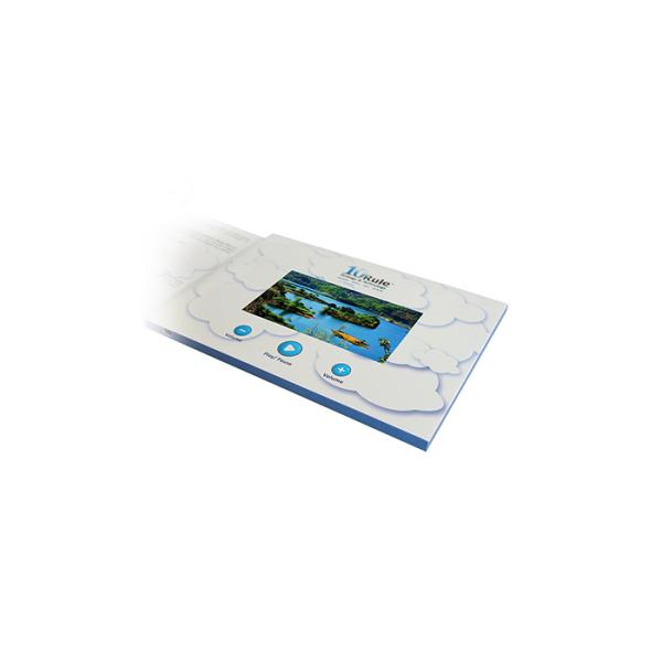 Handmade LCD Video Folder 512MB Memory UV Printing Promotional Video Cards