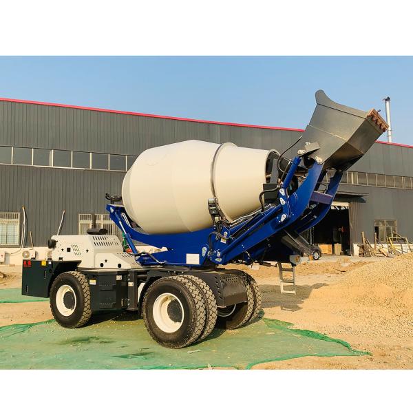 High Efficiency Concrete Transit Mixer Self Loader Concrete Mixer Customization