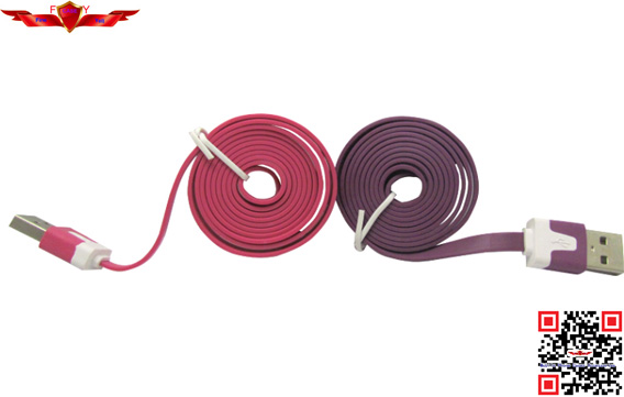 New Arrival 1.0 Meter USB 2.0 Micro USB Data Cable For Iphone 4 Multi Colors