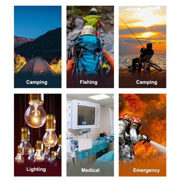 Outdoor Portable Solar Panel Power Station Emergency Supply 600W Waterproof