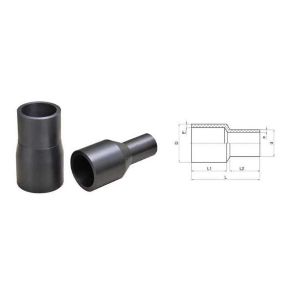 DN32-DN500 PE SDR17 Butt Fusion Reducer Polyrthylene Pipe Fittings