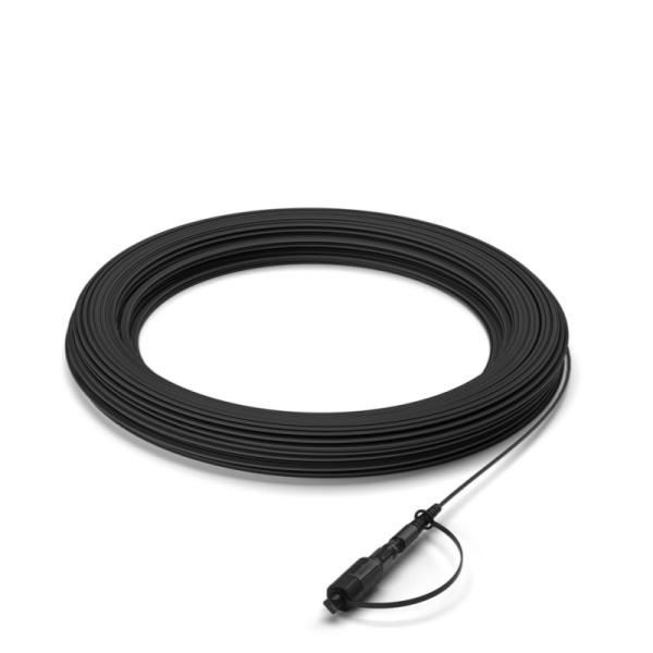Pre-Connected Waterproof Fiber Optic Cable for FTTH 4G 5G Networks Compact and Durable