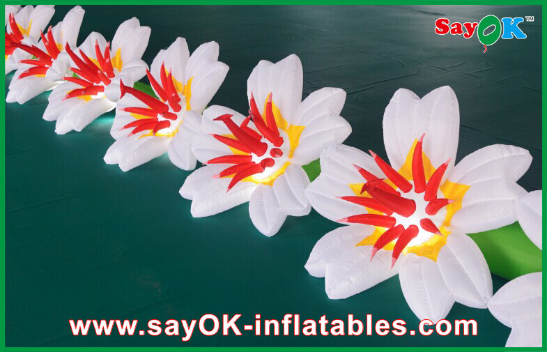 China Durable Inflatable Flowers Wedding With Changing Led Lights Custom Design wholesale