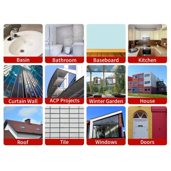 Beauty Sealant White Acrylic Baseboard Sealant Kitchen Bathroom Glass Sealant