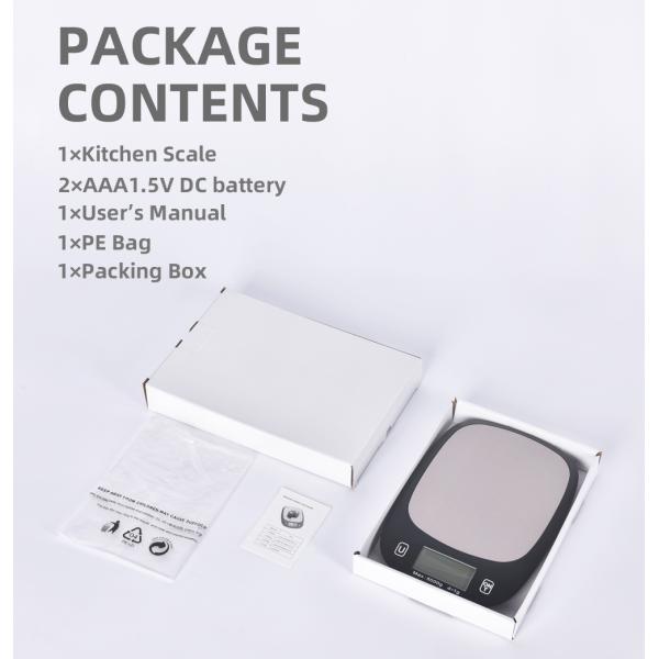 Solid Pattern Type Stainless Steel Electronic Kitchen Scale 5kg 11lb Weight Measuring Tool with Patented Technology