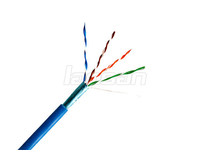 Al Foil PVC HDPE FTP Cat5e Cable With BC Conductor