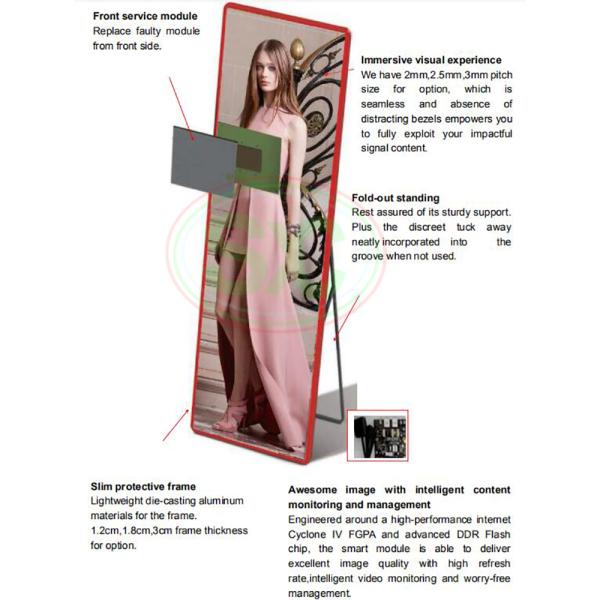 Led Poster Advertising Indoors P1.8 P2.5 Portable Pantalla Led Matrix Panel Module Billboard Foldable Led Poster Display