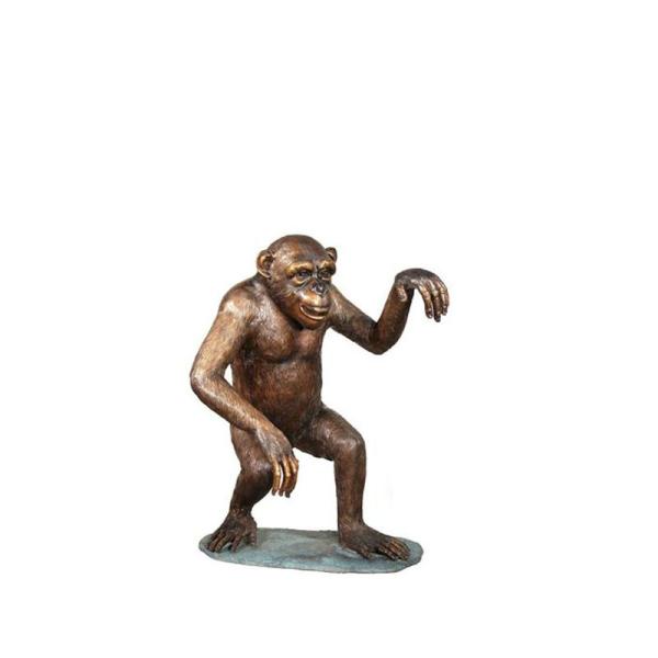 Monkey Cast Iron Animal Statues Antique Imitation Erosion Resistance