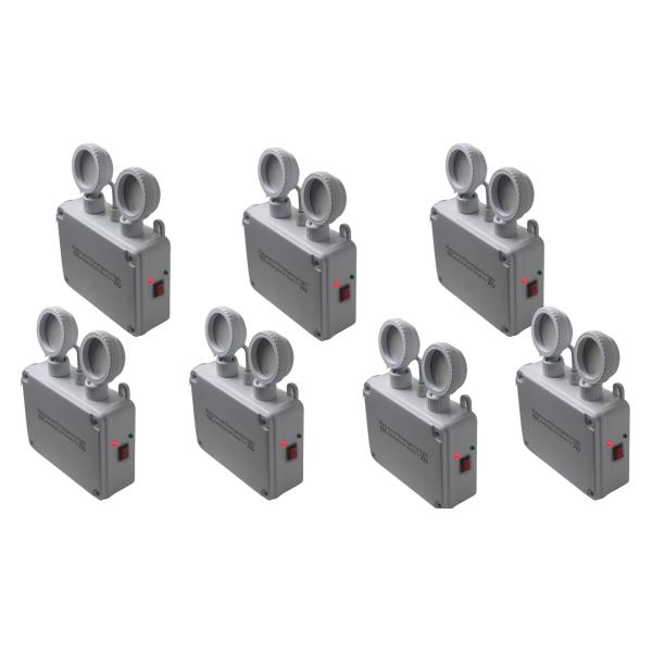 Lithium Battery 3.7v 2600mah Outdoor Emergency Exit Light Die Cast Aluminum And Tempered Glass