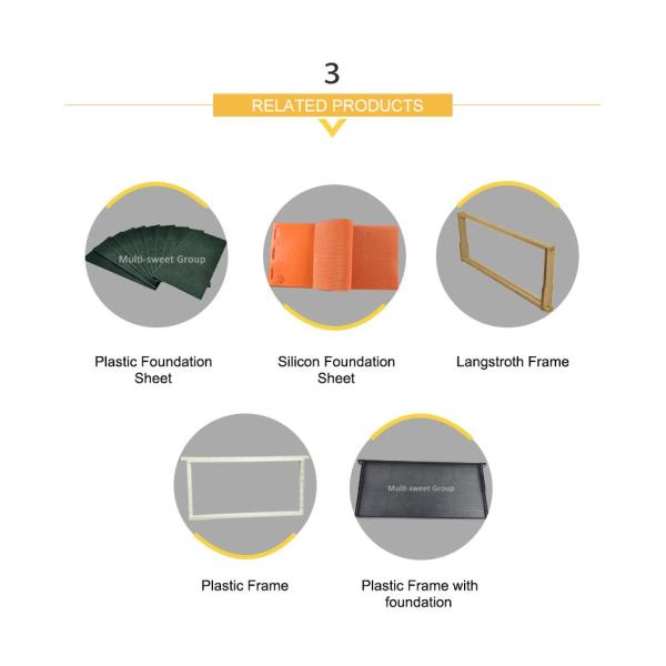 Yellow Color OEM Beeswax Foundation Sheets With Hexagonal Cells