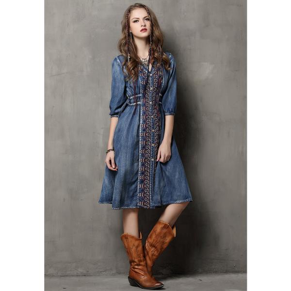 ISO9001 Indigo Polyester Cotton Jacquard Jean Denim Fabric Thick Breathable