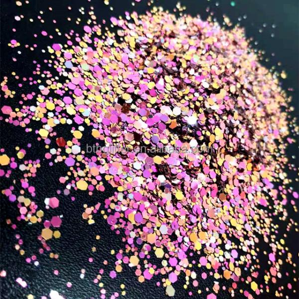 Excellent Nail Art Effect Mixing Made Simple with Chameleon Glitter Powder