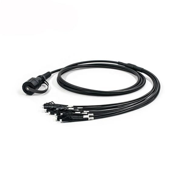 Waterproof 8 12 24 FTTA Patch Cord IP68 Outdoor ODVA MPO MTP Patch Cord Cable Assemblies