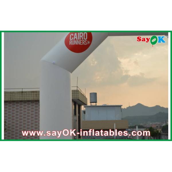 Inflatable Run Through Tunnels Outdoor Durable PVC Inflatable Arch Logo Printing 4m X 4m Customized