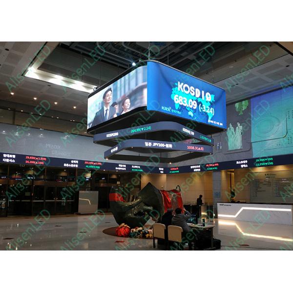 Dustproof Curved Flexible LED Screen Wall Round SMD1010 IP40