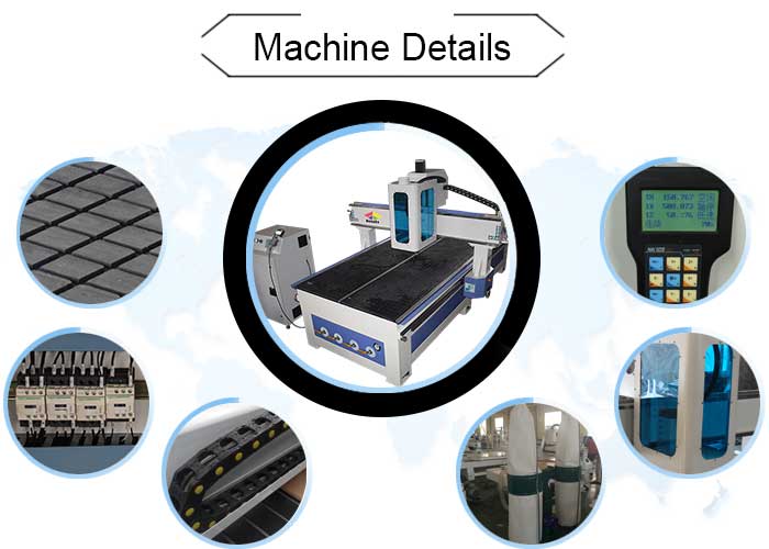 5.5 KW Air Cooling Spindle CNC 3D Router Machine For MDF Cutting / Woodworking