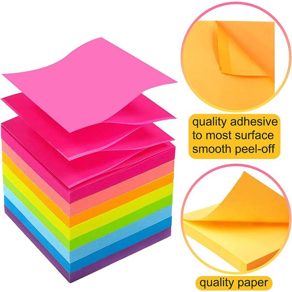 High-end Customizable LOGO Aesthetic Colorful Sticky Note School Supplier Self-Stick Papeleria Sticky Note