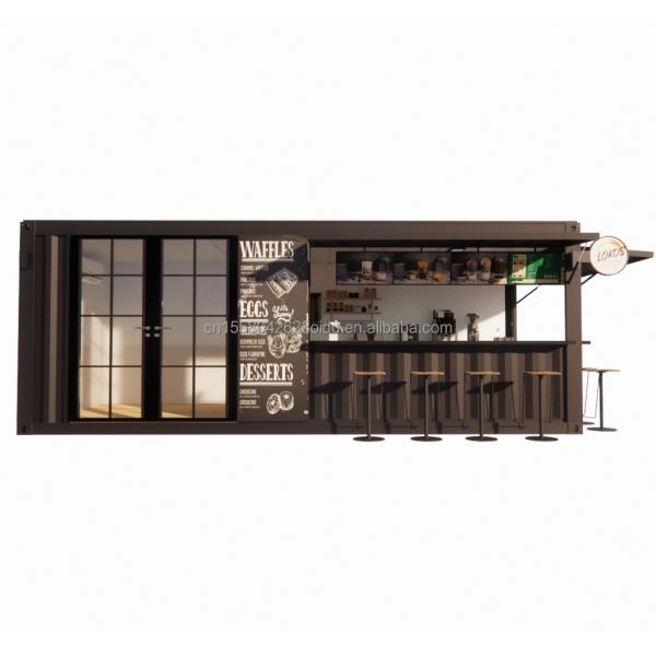 20ft Container Store Kiosk Customized Color Container Houses for Mobile Container Coffee Bar