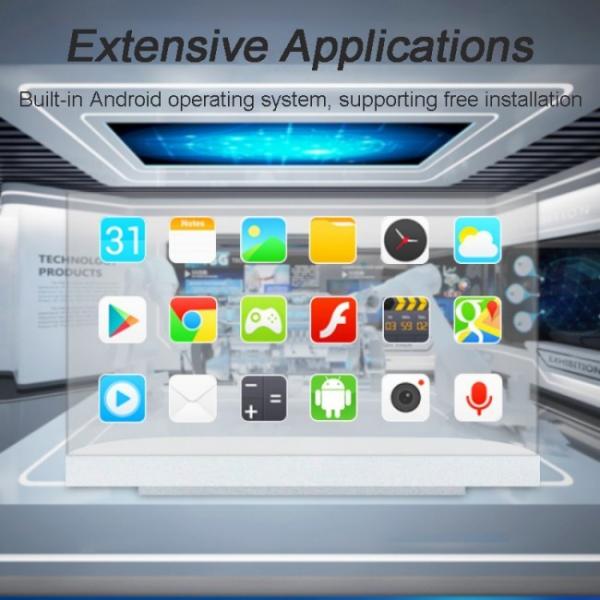 Android Operating System See Through Display Custom 55 Inch Transparent OLED Cabinet for Store Mall Exhibition Museums