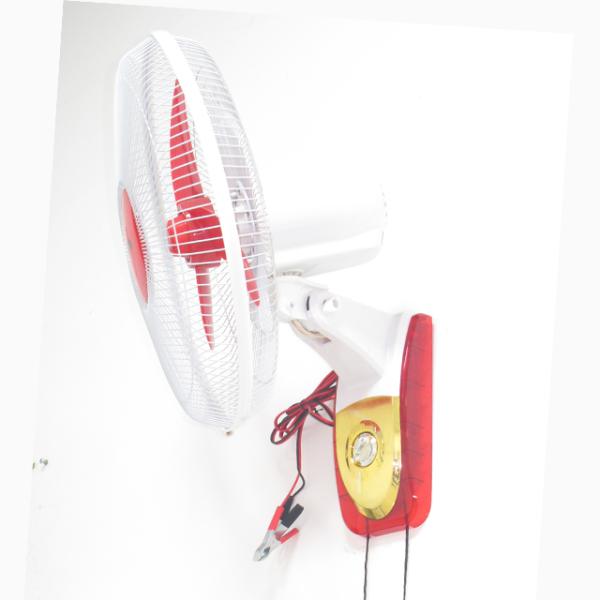 Plastic 16 Inch Industrial Wall Mounted Fan With Pull Strings and Lithium Battery