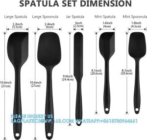 China Silicone Rubber Spatula Set For Kitchen Baking, Cooking, And Mixing High Heat Resistant Non Stick Dishwasher Safe wholesale