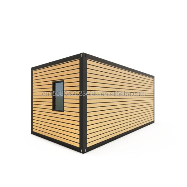 Wooden Floor Villa Container Portable Assembly 20 Feet Modular Flat Pack Steel Mobile Prefab House for Chinese Villa