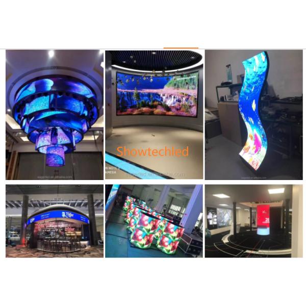 600cd/M2 256 X 256 Indoor Flexible LED Screen Small Pitch LED Display 3840Hz Small Pitch