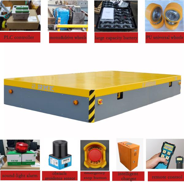 10 Tons Wireless Electric Transfer Trolley , Stepless Speed Die Transfer Car