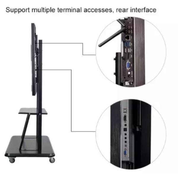Ir Infrared Finger Touch LCD Digital Signage Display 65 Inch CE FCC ROHS Certificated