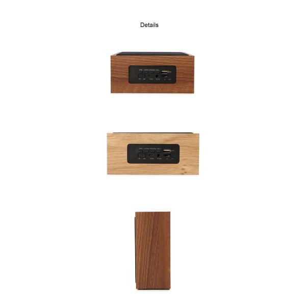Electronic Gift Option Wooden Portable Speaker 4.1 Bluetooth Version with Mirror