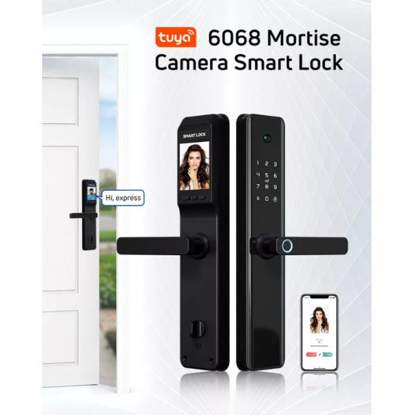 Fingerprint Tuya Wifi Smart Door Lock With Camera Smart Digital Intelligent Door Lock