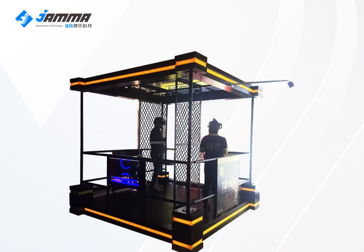 China Two Players VR Tower 9D Shooting Simulator With HTC VIVE Glasses wholesale