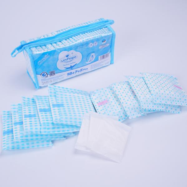 Feel Comfortable Sanitary Brands Pad for Female Super High Absorbency Made of Cotton