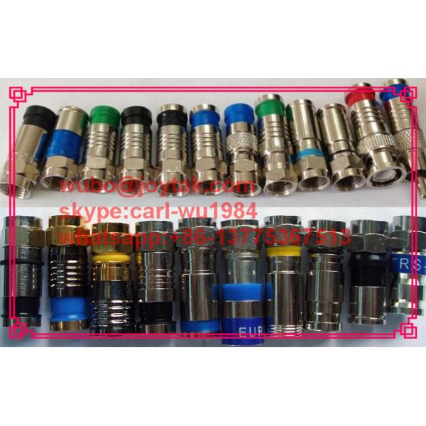 F Compression Connector F Male conenctor For RG6 Coax Cable Satellite TV connector