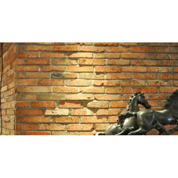Red Clay Old House Bricks , Old Looking Bricks For Coffee Bar Antique Style