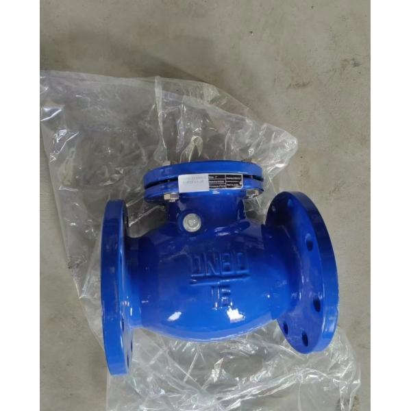 cast iron DIN resilient seal flanged check valve