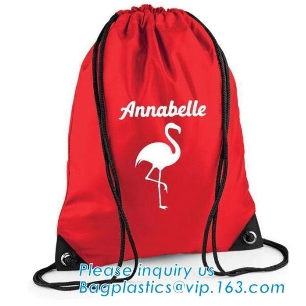 Polyester fabric drawstring bag /advertising pull rope backpack cloth bag /nylon shoulder pocket customization BAGEASE
