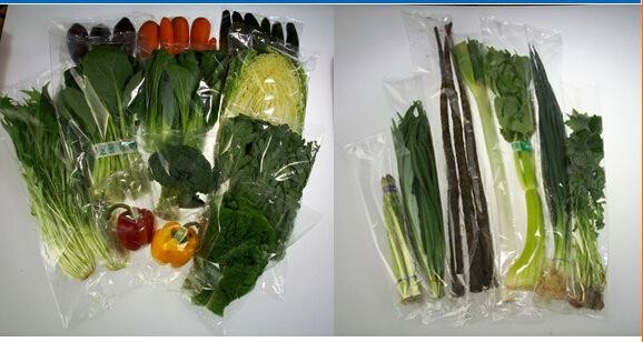 PLC Controller Automatic Food Packaging Machine Vegetable With Length Sensing