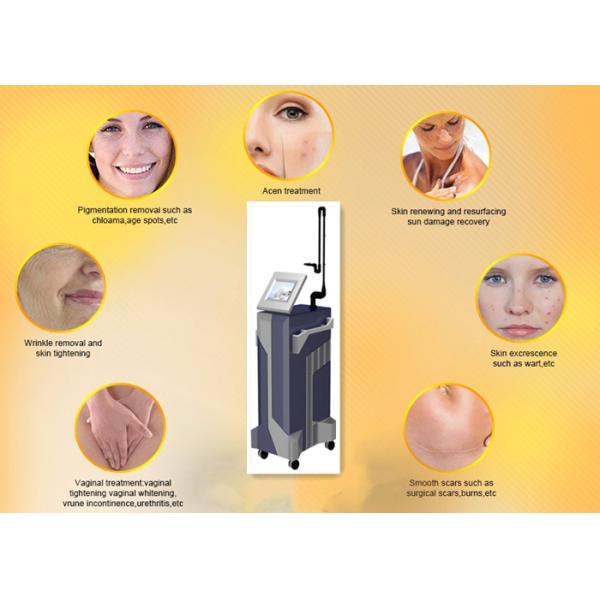 Large LCD Co2 Fractional Machine Vertical Wrinkle Removal Skin Resurfacing