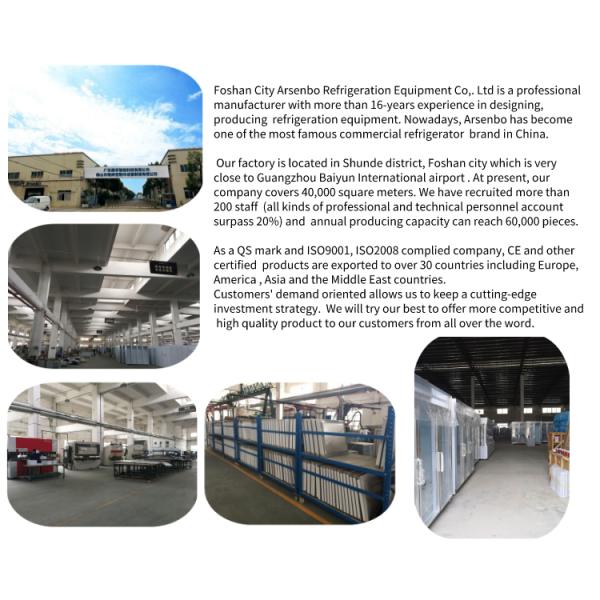 Arsenbo 750W Under Counter Chiller , Anticorrosive Under Bench Fridge Freezer