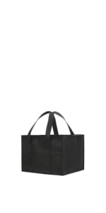 Foldable Insulated Shopping Bags Groceries Sturdy Zipper Washable Stands Coller Bag