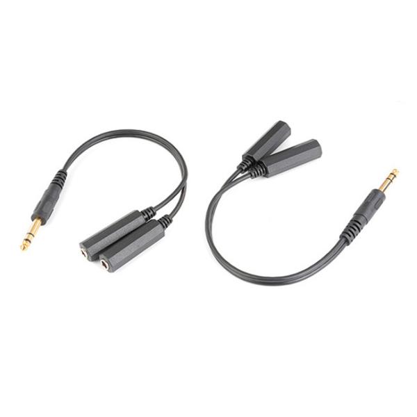 Flexible Y Splitter Audio Visual Cables For Headphone Microphone Speaker