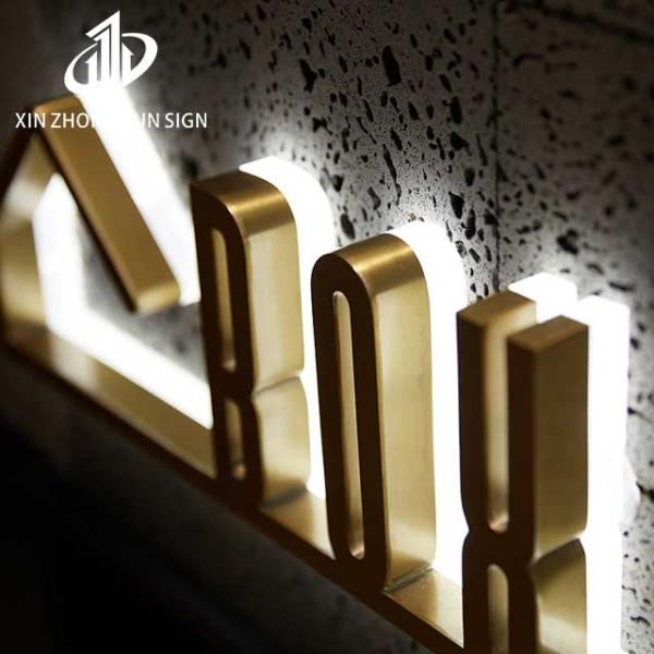 3D stainless steel led logo sign backlit letter channel letter