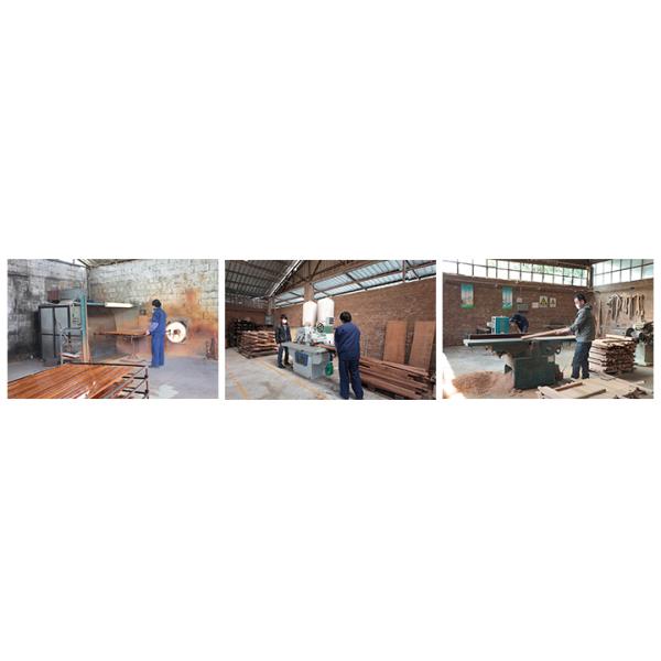 Free Standing Backless Wooden Garden Bench , Outdoor Solid Wood Bench Seat