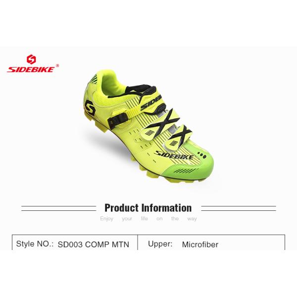 Microfiber Upper Mens MTB Cycling Shoes High Reliability With CE / ISO Certification